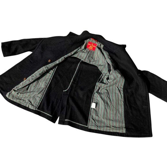 Vivienne Westwood Red Label Black Wool Pea Coat Jacket Size 3 M L (See Details) - Picture 5 of 12